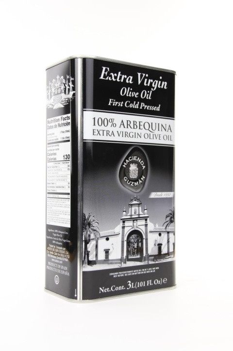 Oliwa Hacienda Guzman 3 L, Extra Virgin odmiana Arbequina, kwasowość <0,2