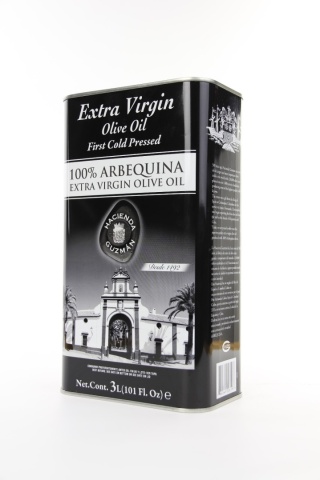 Oliwa Hacienda Guzman 3 L, Extra Virgin odmiana Arbequina, kwasowość <0,2