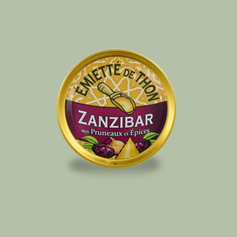 Tuńczyk Zanzibar, z suszoną śliwką