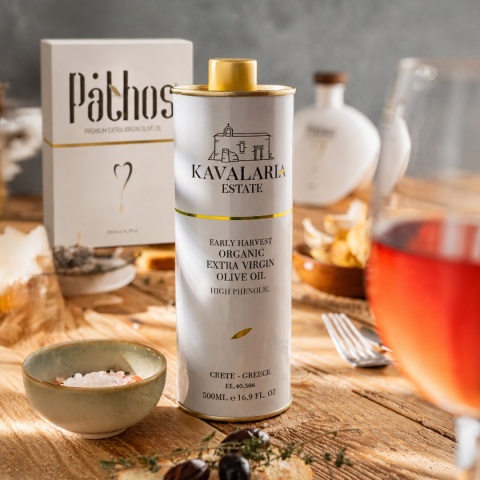 PRZEDSPRZEDAŻ Oliwa extra virgin WYSOKOPOLIFENOLOWA 834 mg/kg, Grecja, 500 ml