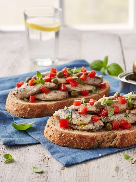 Sardynki w marynacie z octu i papryki 120 g, Lizbona