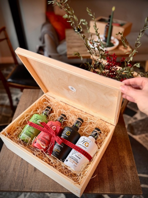 Zestaw degustacyjny, 4 oliwy Hacienda Guzman 0,5l